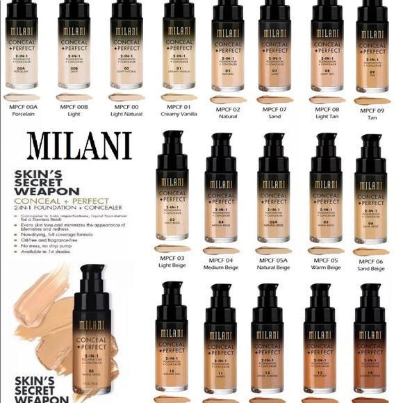 2 Milani Conceal + Perfect 2-in-1 foundation - Picture 5 of 9
